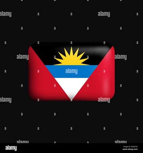 Antigua And Barbuda Flag 3D Icon National Flag Of Antigua And Barbuda