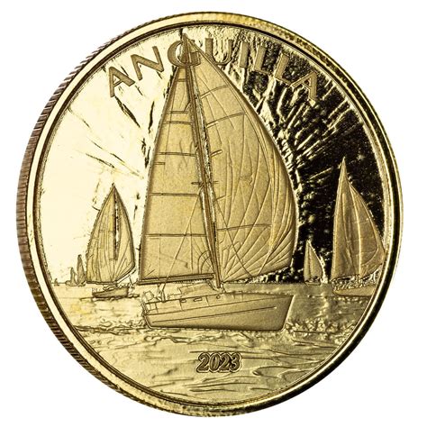 Ec Anguilla Regatta Oz Gold Coin Scottsdale Mint