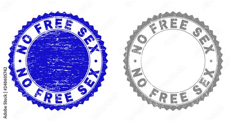 Grunge No Free Sex Stamp Seals Isolated On A White Background Rosette