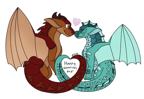 Valentine’s Day art (oc ship) : r/WingsOfFire