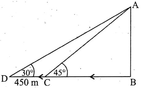 Wbbse Solutions For Class 10 Maths Trigonometry Chapter 4 Application