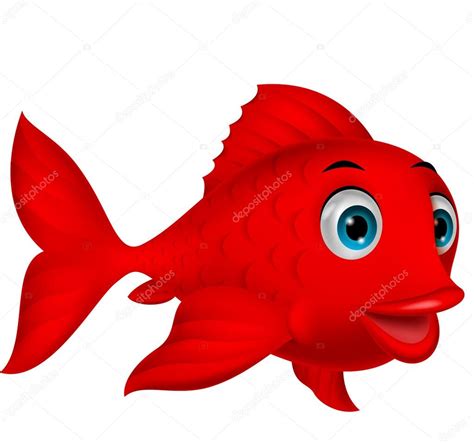 Bonito pescado de dibujos animados vector gráfico vectorial tigatelu