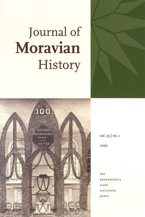 Journal of Moravian History vol. 23, no. 1 (2023) « Moravian History Store