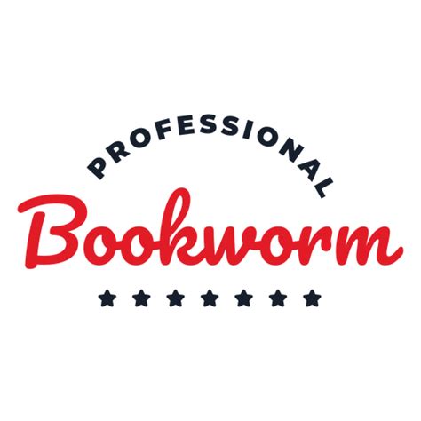 Professional Bookworm Lettering Png And Svg Design For T Shirts