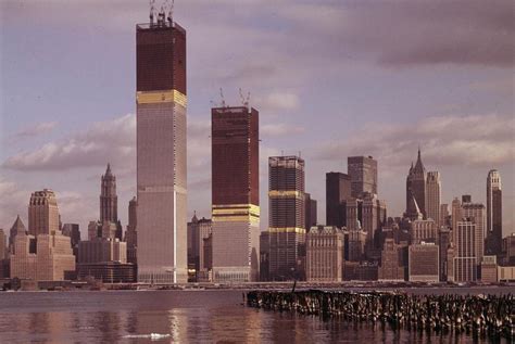 Vintage Photograph Shows Construction of the Twin Towers From New ...