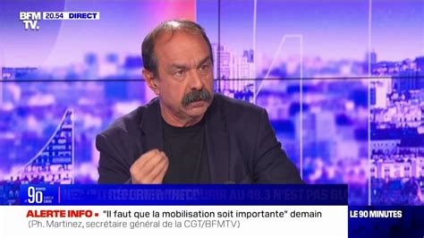 Philippe Martinez Cgt Quand Il Y A Beaucoup De Col Re Il Peut Y