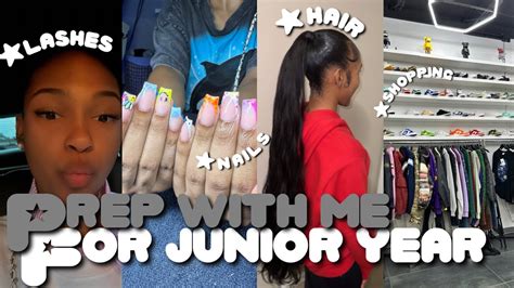 Prep W Me For Junior Year Hair Nails Lashes Etc YouTube