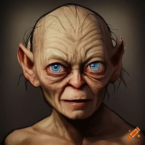 Digital Art Of Gollum As A Mage