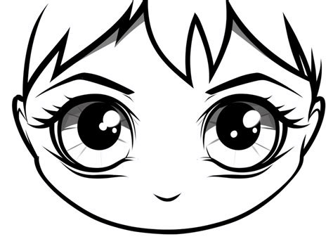 Anime Eyes Coloring Sheet - Coloring Page