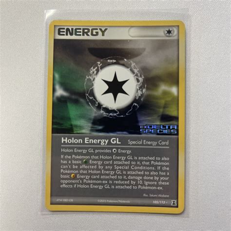 Pokémon TCG Holon Energy GL EX Delta Species 105 113 Reverse Holo Rare