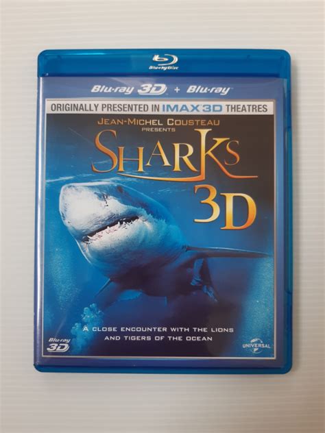 Pre Owned Sharks Blu Ray 3D Blu Ray Hobbies Toys Music Media