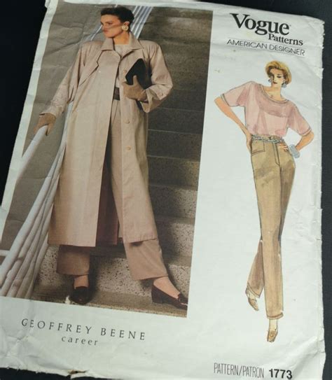 Vintage S Vogue Designer Pattern Geoffrey Beene Clothing Patterns