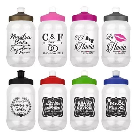 Cilindro Dulcero Bule 500ml Chupon 40 Piezas Personalizadas Meses Sin