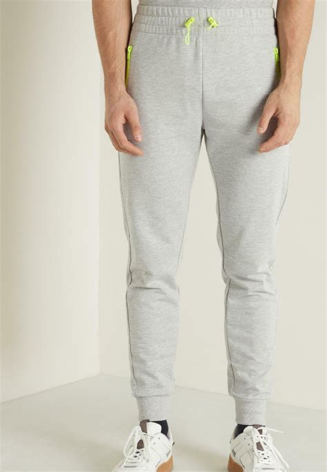 Tezenis Mit Kontrastreissverschluss Tracksuit Bottoms Grün Light