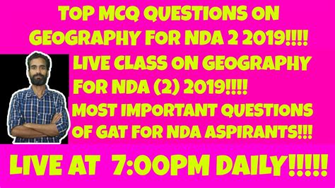 Mcq Quiz On Indian Geography For Nda Cds Afcat By Sunny Verma Expert