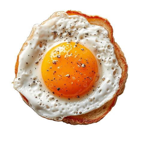 Sunny Side Up Egg Breakfast Objects Top View, American, Background