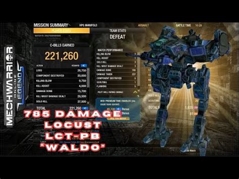 Mwo Locust Lct Pb Pirates Bane Waldo Damage At Hpg Manifold