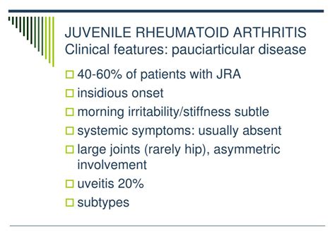 Ppt Juvenile Rheumatoid Arthritis Powerpoint Presentation Free