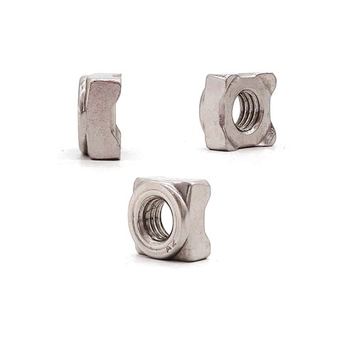 M5 Stainless Steel Plain DIN928A Square Weld Nut China Square Weld