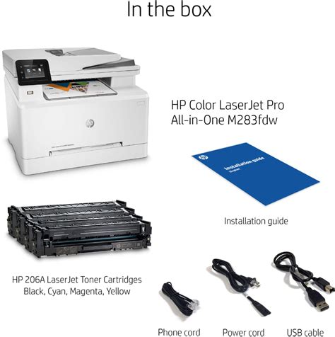 HP LaserJet Pro M283fdw Wireless Color All-In-One Laser Printer White 7KW75A#BGJ M283FDW - Best Buy