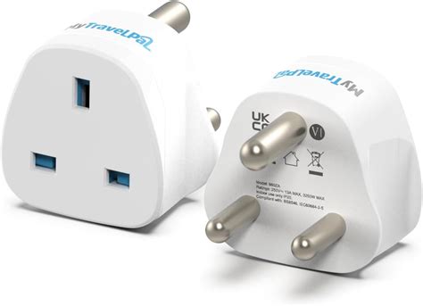 Uk To South Africa Plug Adapter 2 Pack 2 X Mytravelpal® South Africa Travel Adaptors For