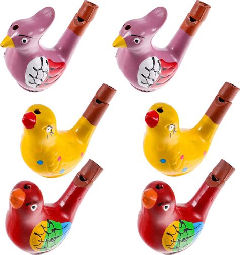 Amazon Warbling Bird Whistle 6Pcs Bird Water Whistles Funny