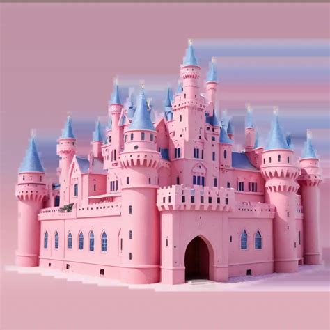 Explore The Enchanting Pink Castle PNG Image Enhance Your Creations