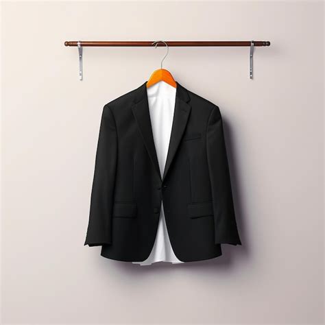 Premium Ai Image A Suit Jacket Hanging On A Hanger With A White Shirt