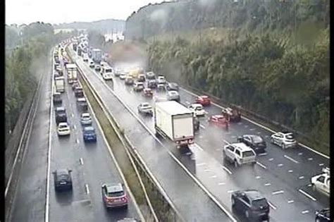 M25 Traffic Updates As Crash And Earlier Vehicle Fire Near Reigate