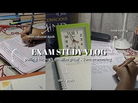 Exam Study Vlog Pulling Through An All Nighter Am Cramming Lot