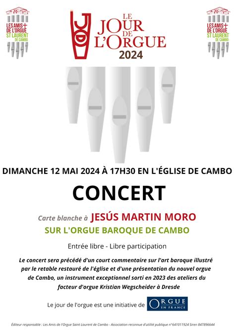 Les Amis De L Orgue Saint Laurent De Cambo Actualit S