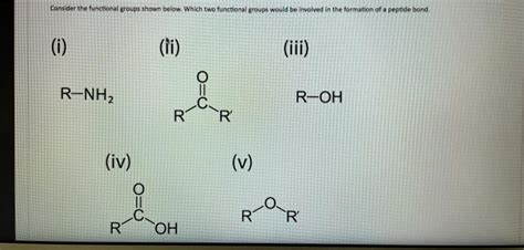 Solved Consider The Functional Groups Shown Below Which Two