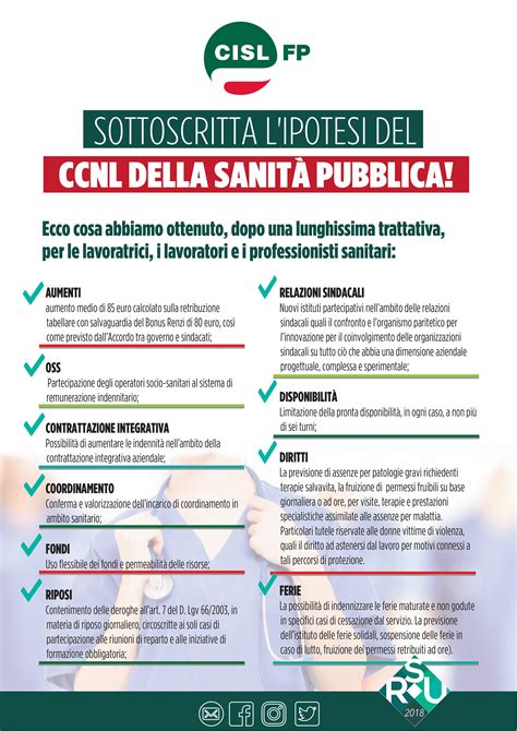 Sottoscritta lipotesi del CCNL Sanità Pubblica CISL FP Puglia