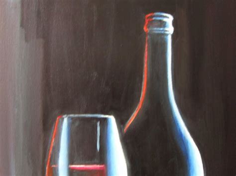 Bodeg N Con Vino Tinto Pintura De Oleg Ryjkov