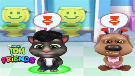 My Talking Tom Friends Toilet Drama Android Ios Gameplay