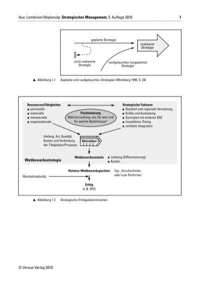 Aus Lombriser Abplanalp Strategisches Management 5 Auflage