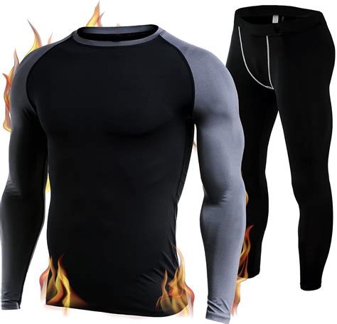 Fit Nation Juego De Ropa Interior T Rmica Para Hombre Manga Larga