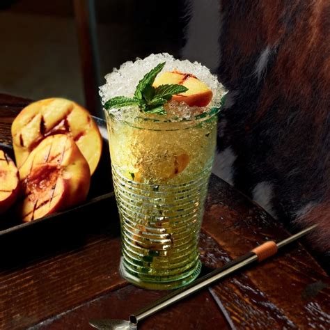 peach mint juleps elle gourmet