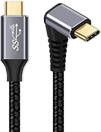 Cablecc Typ C USB C Stecker 90 Grad Nach Oben Nach Unten Abgewinkelt