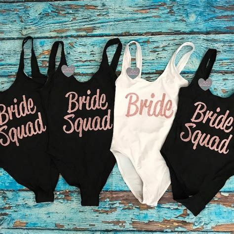 Bride Squad Swimsuit Etsy Uk