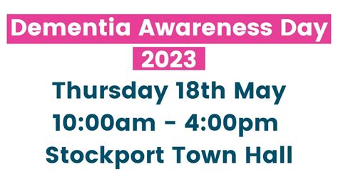 Stockport Dementia Awareness Day 2023 Youtube