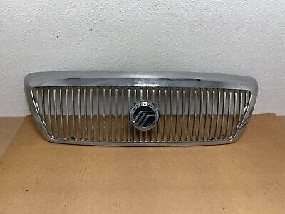 2003 To 2005 Mercury Grand Marquis Chrome Front Upper Grille Grill