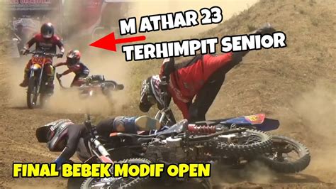 Ngeriii M ATHAR 23 VS ADI CETO DKK FINAL BEBEK MODIF OPEN GRASSTRACK