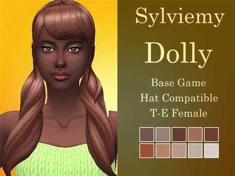 The Sims Resource Dolly Hair Natural Recolors Mesh Needed