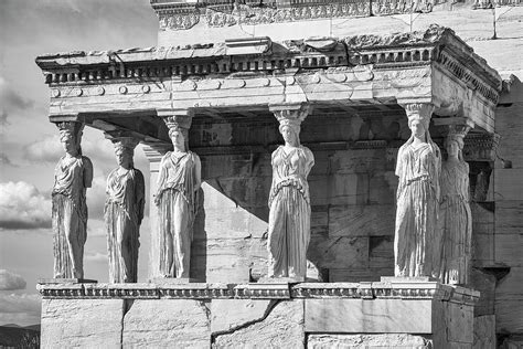 The Porch Of Maidens Athens Photograph By Stephen Stookey Pixels