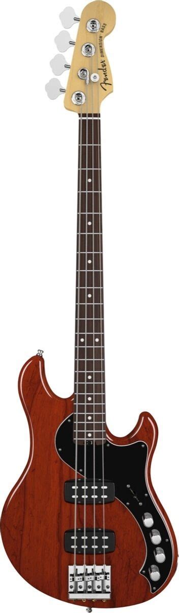 Fender American Deluxe Dimension Iv Hh Electric Bass Rosewood