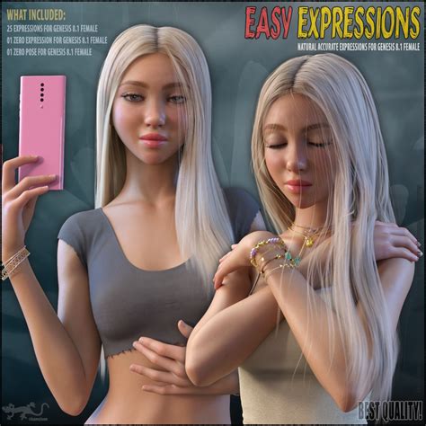 Easy Expressions For Genesis Female New Link Free Daz D