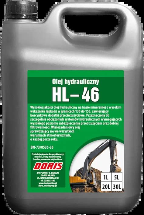 Olej Hydrauliczny DORIS HL 46 W Dorispolska Pl