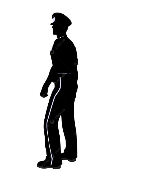 Male Police Officer Silhouette Law Enforcement Police Police Officer