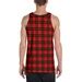 Plaid Tank Top Mens Red Tartan Plaid Mens Tank Top Mens Tank Top For